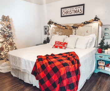 Cozy Christmas Bedroom on a Budget